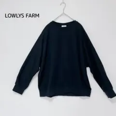 LOWRYS FARM スウェット プルオーバー F ブラックシンプル 無地