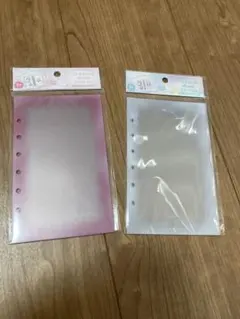 2点セット とうめいシールシート ピンク ホワイト クーリア