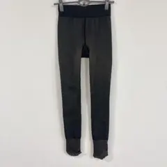 【L〜LL】黒タイツ 裏起毛 伸縮性ウエストバンド 冬用 フェイクタイツ