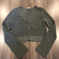 GU ジーユー　カーキ　カーディガン
