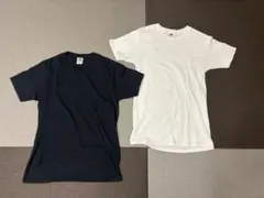 FRUIT OF THE LOOM Tシャツ 2枚セット ブラック ホワイト