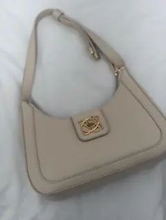 VIS ハンドルリボンワンショルダーバッグ【180℃美人見え】キナリ新色