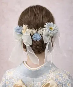 ꕤ୭177髪飾り　成人式　結婚式　卒業式　七五三　発表会　リボン　振袖　袴