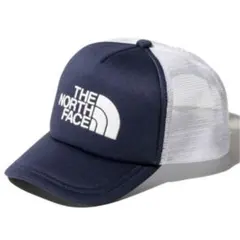 新品　ノースフェイス キッズ　Mサイズ　ロゴメッシュキャップ　帽子　ネイビー