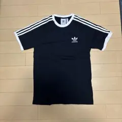 adidas 3ストライプ ブラック Tシャツ