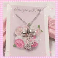 おりぼんくまちゃん　ネックレス　量産型