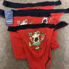クリスマスパンツ 4枚セット 赤