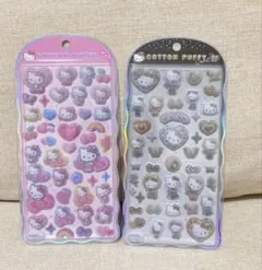 キティ　コットンパフィーシール　セット　ギャルキティのサムネイル