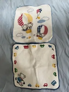 ファミリア　ミニタオル2枚セット 気球とクマ