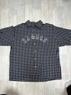 XLARGE チェック柄 半袖シャツ ブラック M