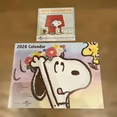 スヌーピー 2026年ニッセイ壁掛けと卓上カレンダー