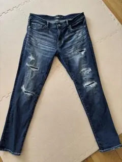 AZUL ダメージ加工 スキニーデニム XL