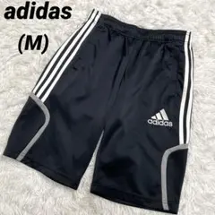 adidas アディダス　ハーフパンツ　ショートパンツ　黒ジャージ　スポーツジム