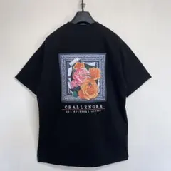 L【CHALLENGER】ROSE BANDANA TEE／新品タグ付／送料込