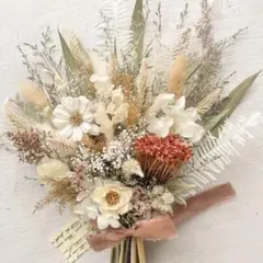 ドライフラワースワッグ❁⃘ミニ薔薇と優しい春色❁⃘パステルカラー