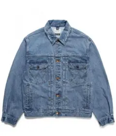 WRANGLER / WASHED DENIM TRUCKER JACKET　Lのサムネイル