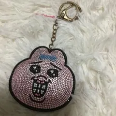 おぱんちゅうさぎストーン付きキラキラキーホルダー