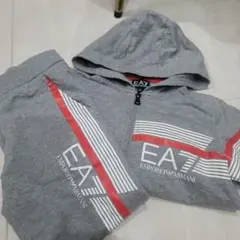 EA7 Emporio Armani グレー フード付きトレーナーセットアップ