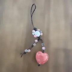 ハート　ストライプ　ストーン