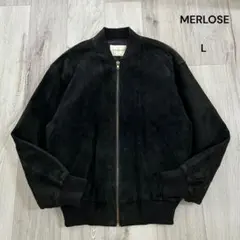 オールド ヴィンテージ ピッグスウェード スエードジャケット黒L MERLOSE