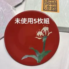 琉球　漆器　新品　超美品　5枚 琉球 漆器 新品 超美品 5枚