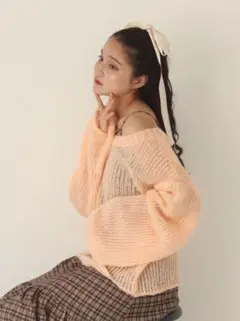 【匿名配送】muguet ローゲージニット low gauge ami knit
