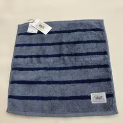 【新品未使用】TENERITA 超甘撚りボーダーハンドタオル　約34×34のサムネイル