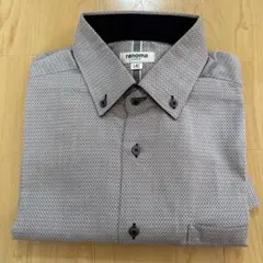 renoma HOMME 長袖シャツ グレー系 総柄