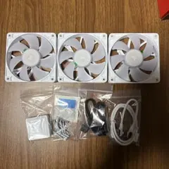 CORSAIR RX120 RGB ホワイト 3枚 スターターキット