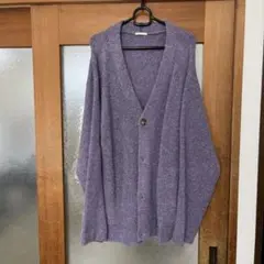 GU パープルボタンカーディガン
