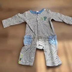 ストライプ柄ロンパース 95cm