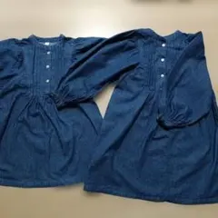 après les cours デニムワンピース 100cm&120cm