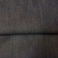 ダークブルーラメ入りデニム生地 フリンジエッジ