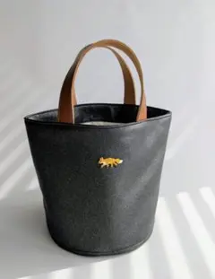 irodori petit Kirara 刺繍ワッペン バケツトート キツネ
