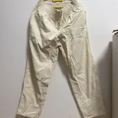 ルルララ様 クリーム色 コーデュロイ GU シェフパンツ 男女兼用