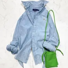 美品✨ラルフローレン デニムBDシャツ はおり L～XL