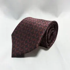 【KIMIJIMA】総柄 シルクネクタイ 日本製 大剣9.0cm 美品