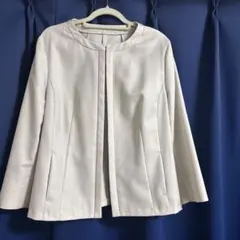 reflect ノーカラージャケット ライトグレー