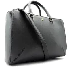 TORY BURCH　ハンドバッグ　2WAY　レザー　サフィアーノ　ロゴ金具