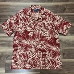 美品 ラルフローレン CLAYTON L 開襟 オープンカラーシャツ ボタニカル