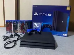 美品PS4 pro/CUH-7100B (1TB) 箱付 ゲームソフト7本付