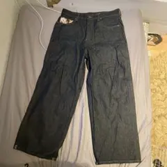希少】Antimid 「RIGID BAGGY DENIM」 ベルト付き - メルカリ