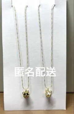 黒猫＆白猫のモチーフネックレス　セット
