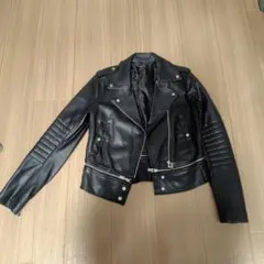 ♥*F様 【美品】ZARA BASIC ブラックレザージャケット XS