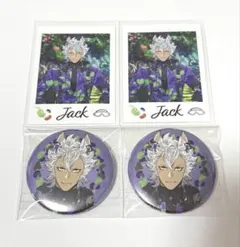 ツイステ展 ジャック 缶バッジ ランダムカード 4点セット