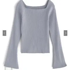 リブニットトップス