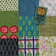 pitoko様専用 マリメッコ ヴィンテージ ノッパ ムイヤ ハギレセット 緑系