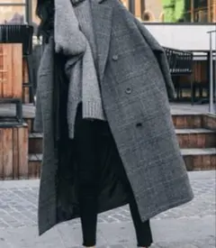 新品未使用タグ付き　TRグレンチェックキルティングコート