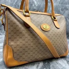 ✨美品✨GUCCI GG 2way ショルダーバッグ ハンド レザー ブラウン