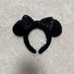 東京ディズニーリゾート カチューシャ ブラック スパンコール